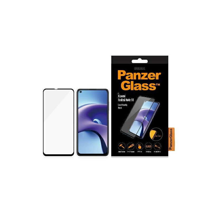 Szkło Hartowane PanzerGlass E2E Regular do Xiaomi Redmi Note 9T, Case Friendly