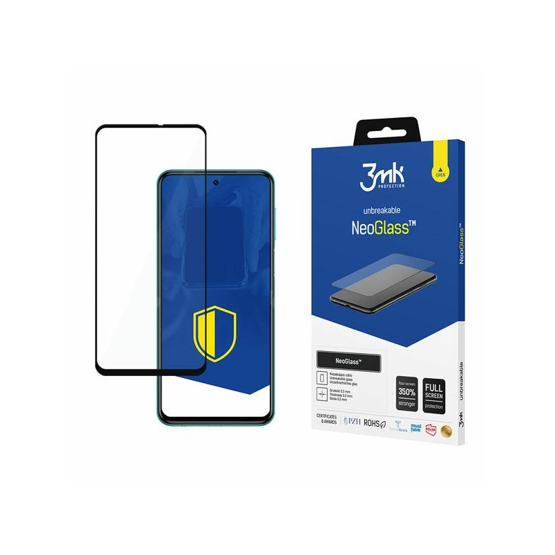Szkło Hybrydowe 3MK NeoGlass do Xiaomi Redmi Note 9 Pro 5G, czarny/black