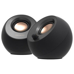 Creative Głośniki do komputera Pebble 2.0 V3 Bluetooth 5.0 USB-C czarne