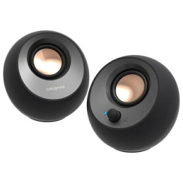 Creative Głośniki do komputera Pebble 2.0 V3 Bluetooth 5.0 USB-C czarne