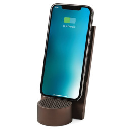 Lexon City Energy Pro Ładowarka indukcyjna 10W z głośnikiem bluetooth brązowa