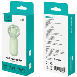 Ręczny wentylator wiatrak USAMS Mini Pocket ZB354 fioletowy