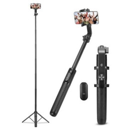 Uchwyt, kijek, statyw Spigen S560W Bluetooth Selfie Stick Tripod, czarny