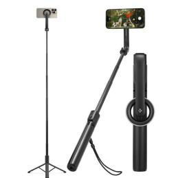 Uchwyt, kijek, statyw Spigen S580W MagSafe Bluetooth Selfie Stick Tripod, czarny