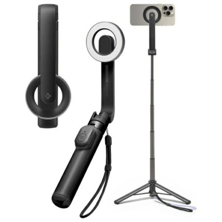 Selfiestick Spigen S571W MagSafe Tripod   Bluetooth czarny