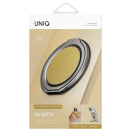Uchwyt Magnetyczny UNIQ Gripfit 360 Mount&Kickstand, żółty