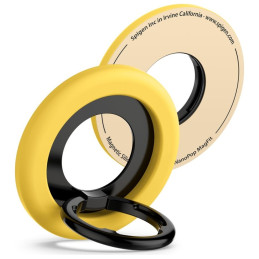 Uchwyt ring stand do telefonu na palec, Spigen Nano Pop Nano, do MagSafe żółty