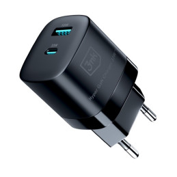 Ładowarka sieciowa 3mk Hyper GaN Charger 33W, USB-A, USB-C, QC, PD, czarna