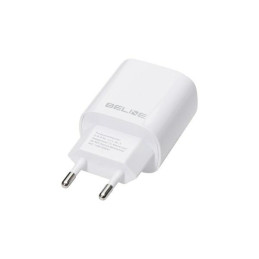 Ładowarka sieciowa Beline 1x USB-C + 1x USB 30W PD 3.0 + QC 3.0  GaN biała