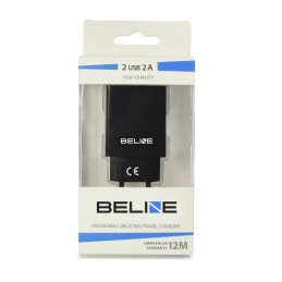 Ładowarka sieciowa Beline 2xUSB 2A czarna