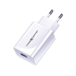 Ładowarka Sieciowa USAMS 1xUSB T22 18W 3A QC3.0 (only head) Fast Charging biały