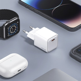 Ładowarka Sieciowa USAMS 1xUSB-C PD20W (only head) PD3.0 Fast Charging czarny