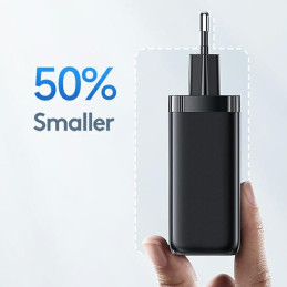 Ładowarka Sieciowa USAMS 1xUSB-C+1xUSB T47 65W (only head) PD Fast Charging Super Si biały