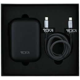 Ładowarka sieciowa TUMI Travel Adapter   25W USB-C / USB-A + Kabel USB-C/USB-C czarny
