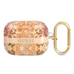 Etui Guess Paisley Strap Collection do AirPods Pro cover, złoty/gold