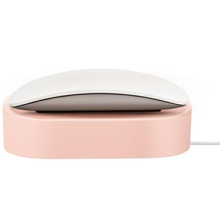 Stacja dokująca UNIQ Nova do Apple Magic Mouse / Apple AirPods / Apple AirPods Pro, różowy