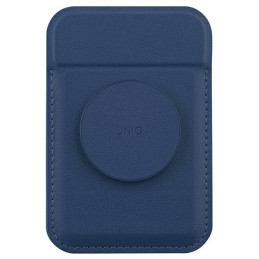 Magnetyczny portfel na karty z podpórką do MagSafe UNIQ Flixa, granatowy