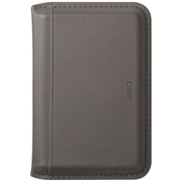 Magnetyczny portfel RFID UNIQ Lyden DS stojak na telefon szary