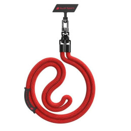 Uniwersalna smycz Audi crossbody do telefonu 120cm 10mm, czerwone