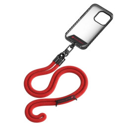 Uniwersalna smycz Audi crossbody do telefonu 120cm 10mm, czerwone