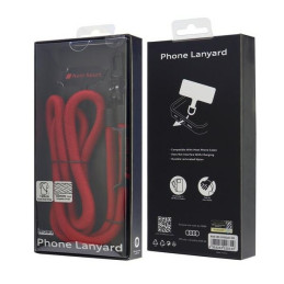 Uniwersalna smycz Audi crossbody do telefonu 120cm 10mm, czerwone
