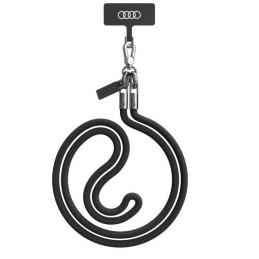 Uniwersalna smycz Audi crossbody do telefonu 120cm 6mm, czarne