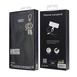 Uniwersalna smycz Audi crossbody do telefonu 120cm 6mm, czarne