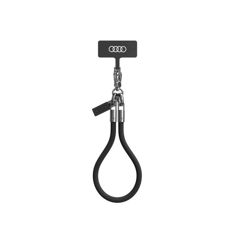 Uniwersalna smycz Audi crossbody do telefonu 28cm 8mm, czarne