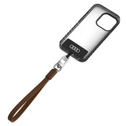 Uniwersalna smycz Audi crossbody do telefonu 28cm 10mm, brązowy/brown