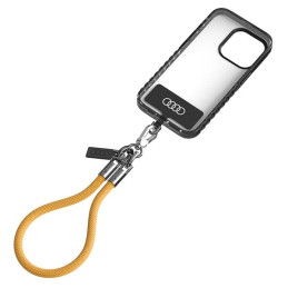 Uniwersalna smycz Audi crossbody do telefonu 28cm 8mm, żółty/yellow