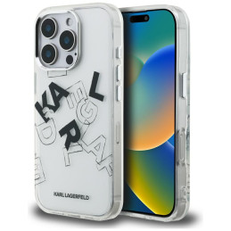Etui Karl Lagerfeld IML Sketched Graphic do iPhone 16 Pro Max, przezroczyste
