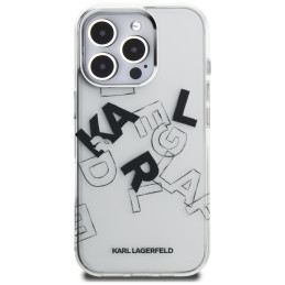 Etui Karl Lagerfeld IML Sketched Graphic do iPhone 16 Pro Max, przezroczyste