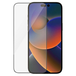 Szkło hartowane na cały ekran PanzerGlass Ultra-Wide Fit + EasyAligner do iPhone 14 Pro Max, czarna ramka