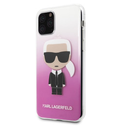 Etui Karl Lagerfeld Gradient Ikonik Karl do iPhone 11 Pro różowe