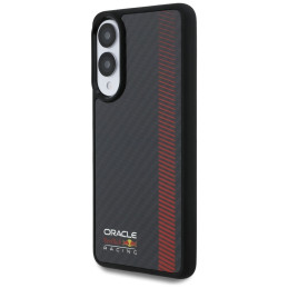 Etui Red Bull Real Carbon Fiber Powerbar MagSafe do Galaxy S25 Edge, czarne