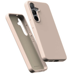 Etui Mercury Pure Magsafe Silicone do Galaxy S25 Plus piaskowy