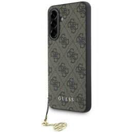 Etui Guess 4G Charms Collection do Galaxy A36, brązowy
