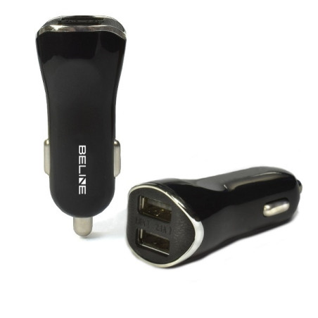 Ładowarka samochodowa Beline 2xUSB 2,1A czarne