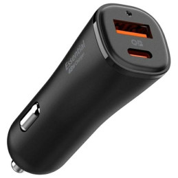 Ładowarka samochodowa Spigen ArcStation Essential EV482 48W USB-A +30W USB-C, czarna