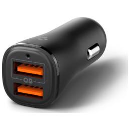 Ładowarka samochodowa Spigen ArcStation Essential EV302 QC 3.0 18W USB-A +12W USB-A, czarna