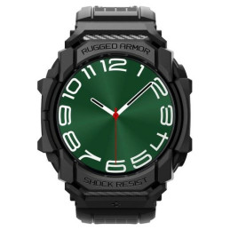 Etui z paskiem Spigen Rugged Armor Pro do Galaxy Watch Ultra 47mm, czarne matowe