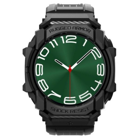 Etui z paskiem Spigen Rugged Armor Pro do Galaxy Watch Ultra 47mm, czarne matowe