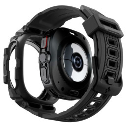 Etui z paskiem Spigen Rugged Armor Pro do Galaxy Watch Ultra 47mm, czarne matowe