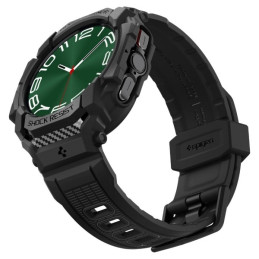 Etui z paskiem Spigen Rugged Armor Pro do Galaxy Watch Ultra 47mm, czarne matowe