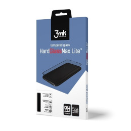 Szkło hartowane 3MK HardGlass Max Lite do Nokia 7.1 Plus, czarna ramka