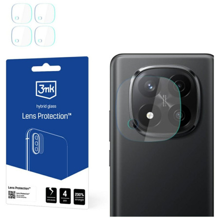 Szkło na obiektyw aparatu 3mk Lens Protection do Redmi Note 14 Pro+, 4szt