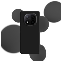 Etui 3MK Silicone Case do Xiaomi Redmi Note 14 Pro+, czarne