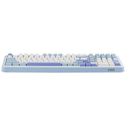 Klawiatura mechaniczna Epomaker TH99     Creamy Jade Switch biało-niebieski