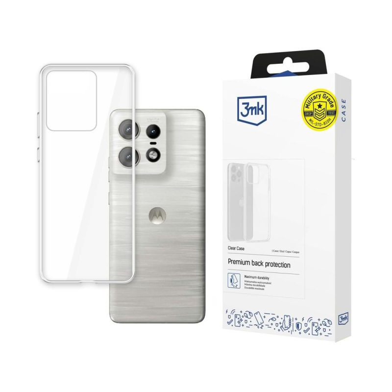 Etui 3MK Clear Case do Motorola Edge 50 Pro, przezroczyste