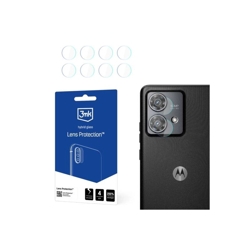 Szkło na obiektyw aparatu 3mk Lens Protection do Motorola Edge 40 Neo, 4szt